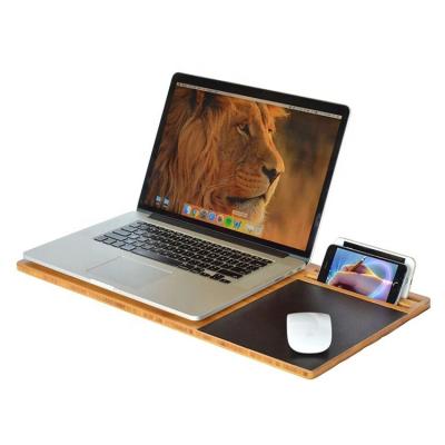 China Portable 14 15.6 Inch Laptop Radiator Cooling Stand Wood Bamboo Laptop Baseplate Phablet Cooling Pads for sale