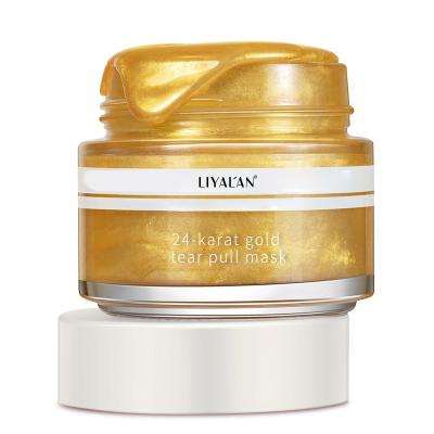 China Premium Private Label Moisturizer Wrinkle Anti Moisturizing 24k Gold Skin Cleansing Facial Mask for sale