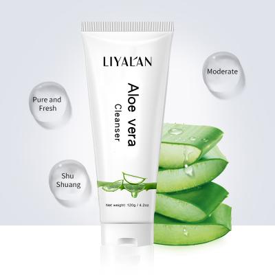 China Anti-Wrinkle OEM Pore Face Care Aloe Vera Natural Whitening Hydration Nourishing Cleansing Organic Face Wash for sale