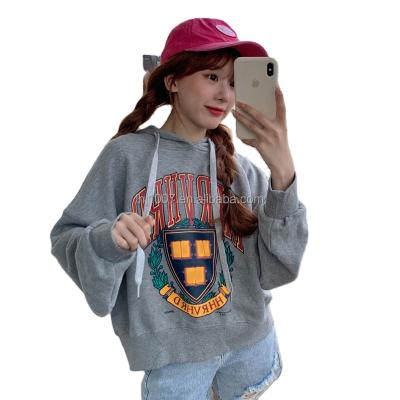 China Anti-pilling New Fashion Sports Velvet Sweatshirt Long Sleeve Pullover Women's Casual Hoodies for sale