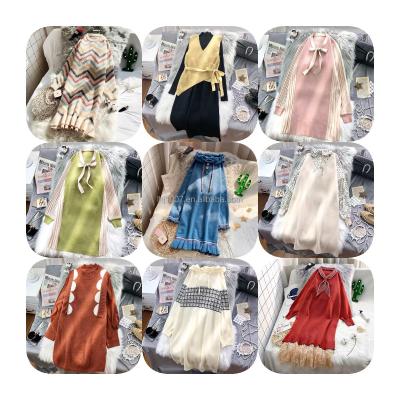 China Anti-wrinkle autumn and winter fashion women knitted long dress factory wholesale prices for sale