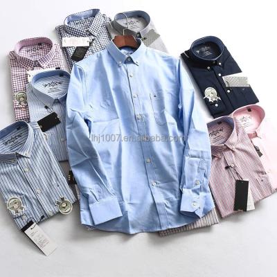 China Anti-pilling Wholesale Autumn Winter Men Warm Shirts Down Add Thick Long Sleeve Checked Plus Size Men's Shirts for sale