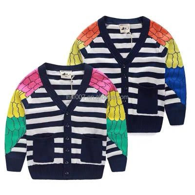 China Factory Wholesale Custom Kids Sweater Solid O-neck Pompom/anti-pilling V-Neck Knit Soft Boys Sweater for sale