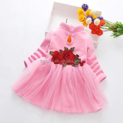 China Cute Fashion Children Dress Kids Anti-pilling Baby Dress Infant Sweater Clothes for sale