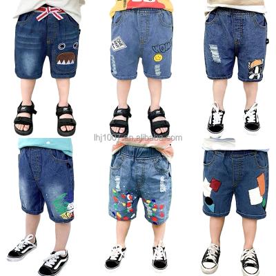 China Factory Wholesale Breathable Kids Teen Girls And Boys Fashion Cute Cartoon Blue Girls Denim Base Kids Jeans for sale