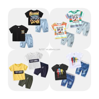 China Wholesale casual men's short sleeves manufacturers, low prices of children's men's wear, two-part promotion of children's short sleeve for sale