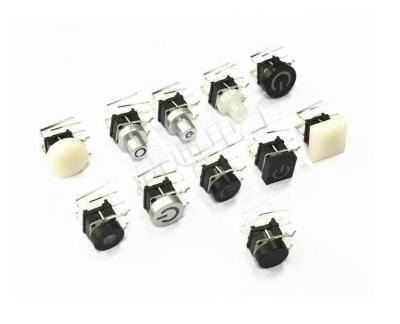 China Horizontal Button Switch LED Push Side Switch Tact LED Button Horizontal Switch TATC for sale