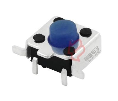 China Silicone rubber push tact switch blue rubber switch/waterproof patch button/waterproof silicone rubber switch button EK-903 for sale