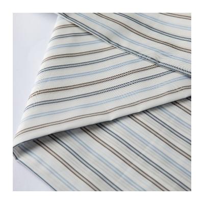 China Striped Design Anti-Static Yarn Dyed Medium Weight Cotton Flannel Fabric for sale