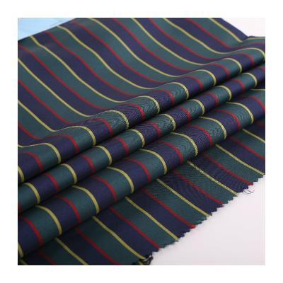 China Iraq Design Anti-Static Stripe Pattern Printed Flannel Fabric TC CVC Material for sale