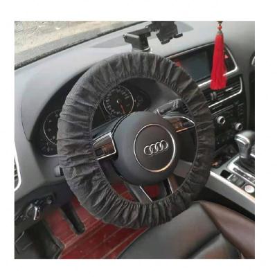 China Basic without car design quality assurance white and black disposable nonwoven steering wheel cover for sale