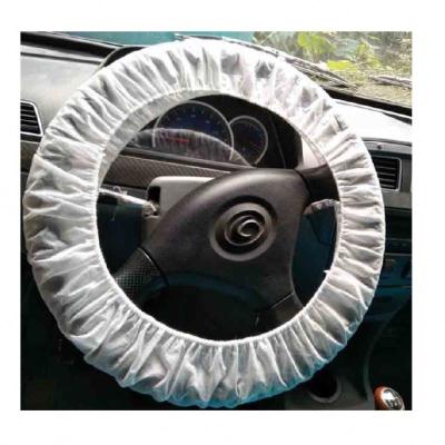 China Basic without the design white and black disposable nonwoven steering wheel cover wholesale car online for sale