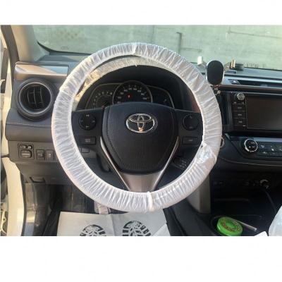 China Basic without good design in selling products waterproof pe plastic disposable car wheel cover steering wheel cover for sale