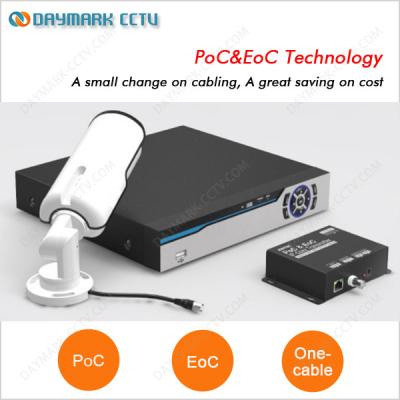 China New tech Coaxial cable transmission PoC&EoC hd ip camera system for sale