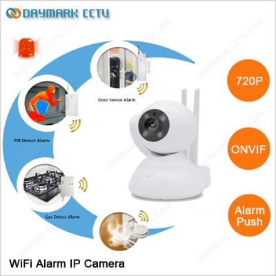 China RF433 wireless sensors support alarm push notification wifi security camera kit for sale