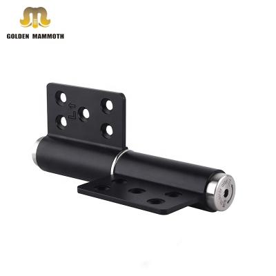 China Modern Space Aluminum And Stainless Steel Narrower 5 Inch Q Type Hydraulic Automatic Soft Door Hinge For Wooden Door for sale