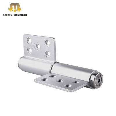 China Modern Silver Color Buffer Door Hinges 5 Inch Flag Automatic Soft Closer Hinge For Aluminum Door for sale