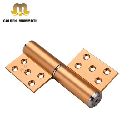 China Modern Space Aluminum Flag Hinges 5 Inch Hydraulic Automatic Soft Buffer Narrower Q Type Door Hinge With Factory Price for sale