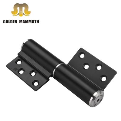 China Contemporary Aluminum Hydraulic Soft Slient Gap M Type Closer Hinge For Bathroom Door for sale