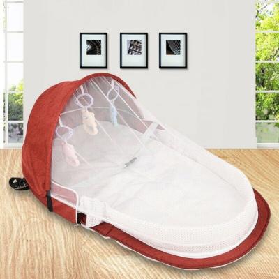 China Durable+Adjustable+Mobile Crib Travel Sun Protection Mosquito Net with Crib Portable Baby Foldable Breathable Crib for sale