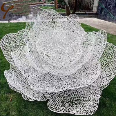 China Europe metal or stainless steel flower wall decor iron sculpture for sale