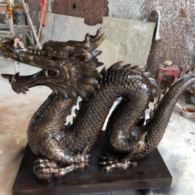 China China Decoration Life Size Chinese Statue Bronze Dragon Sculpture for sale