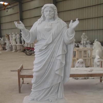 China Western White Marble Life Size Religious Jesus Christ Statue Figure Marble Statues Sculpture For Sale for sale