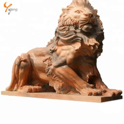 China Head stone western marble lion sculpture lion statue for sale for sale