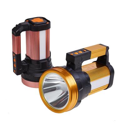 China Portable Handheld Spotlight Lamp Search Handle LED Rechargeable Torchlight Durable High Power Super Bright Portable LED Spotlight for sale