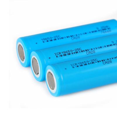 China Toys Factory Supply Rechargeable 3.7V 18650 Lithium Ion Battery 2500mAh For Ebike for sale