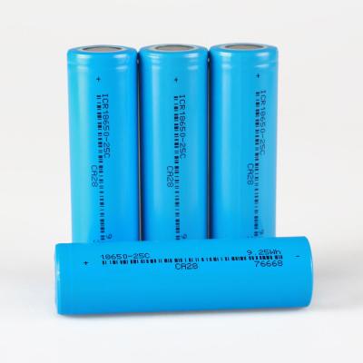 China Toys High Capacity 3.7V 2500mah Li Ion Battery Cells 18650 Bacteria for sale