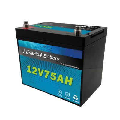 China Home Appliances Customized 12v75ah Lithium Battery Power Battery For Storage Solar Energy Systems for sale