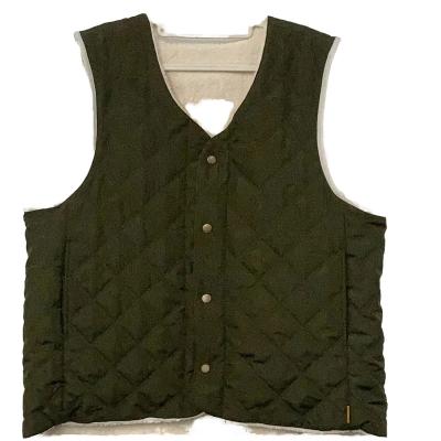 China Other Custom Women's Sleeveless Lamb Wool Vest Breathable Double-Breasted Waistcoat in Fall Cotton Plus Size Outer Wear Jackets Style for sale