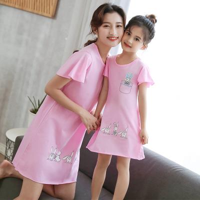 China High Quality Anti-Wrinkle Anti-Wrinkle Mother and Daughter Matching Dress Mother Daughter Dresses Mom Daughter and Daughter Matching Pajamas for sale