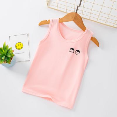 China 4 Pack Summer Toddler Kids Cotton Tank Tops Knitwear Boys Or Girls Soft Sleeveless Tees Breathable for sale