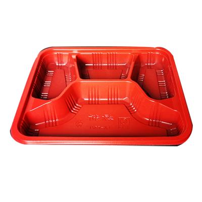 China Disposable Food Packaging Hot Selling Fast Food Multipack Box Take Away Plastic Food Box for sale