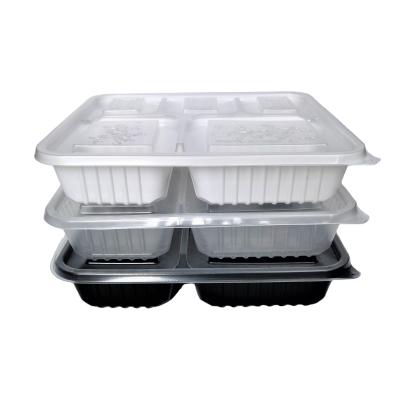 China New design disposable food container food meal set packaging pp traditional transparent plastic takeaway fruit boxes for sale