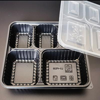 China Large Capacity Fast Food Food Packing Heat Insulation Custom Bento Box Packing Box for sale