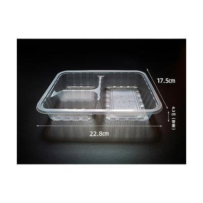 China Good Quality Traditional PP Packaging Box OEM PP Transparent Takeaway Boxes 3 4 Compartment Disposable Plastic Bento Box for sale