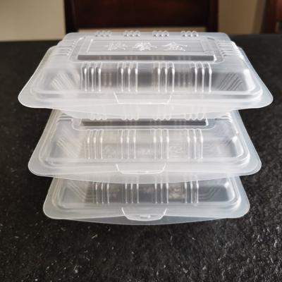 China Food Packaging Factory Supply Box Safety Green Simple Transparent Health Fast Food Packing Box for sale