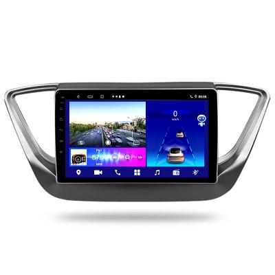 China GPS 9 Inch Android 10.0 IPS Touch Screen For Hyundai ACCENT 2017 Multimedia Car DVD Player GPS Naxigation DSP System Car Audio for sale