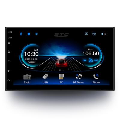 China 7 in car mp5 multimedia stereo touch screen video jugador with FM steering wheel control and HANDS-FREE remote control for sale