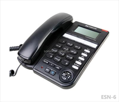 China ABS ESN-6 Attached Caller ID Phone Home Phone Office Landline Desk Phone for sale