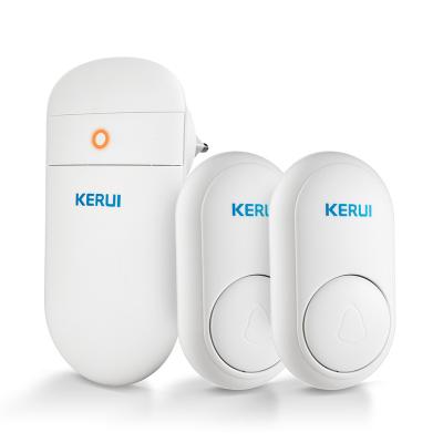 China KERUI M518 Wireless Power Doorbell Self Power Generation Home Security Smart Wireless Home Rings Door Bell LED Light 52 Songs With Button for sale