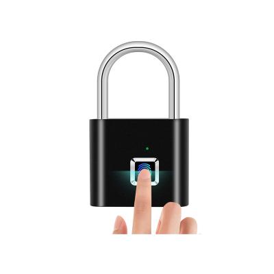 China 2021 KERUI Hot Selling Metal Smart Fingerprint Lock Zinc Alloy Waterproof Portable Zinc Alloy Padlock for sale