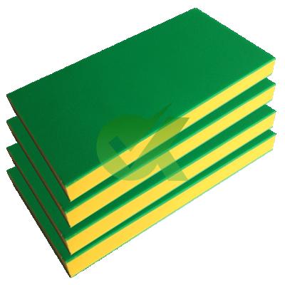 China Billboard Good Quality Black HDPE Sheet Board / HDPE Plate Sandwich Textured Sandwich Color HDPE Board 3 Layers for sale