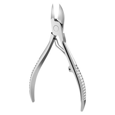 China Personal Care Beauty Tools Professional Private Logo Ingrown Thick Super Sharp Blades Stainless Steel Nails Cuticle Nail Clipper for sale