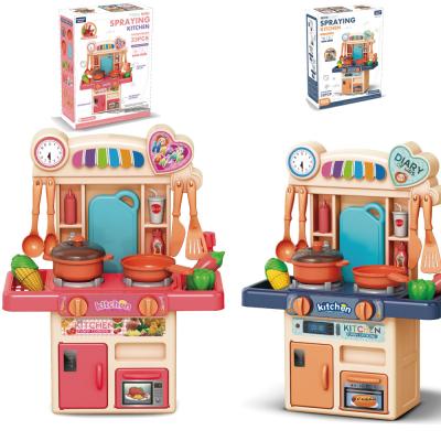 China 2021 New Product ABS Plastic Cooking Play Set Kitchen Accessories Toys Plastic Kitchen Cooking Toys for sale