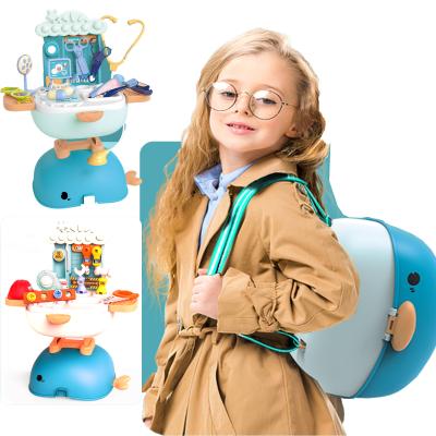 China Toy Kids Pretend Cooking Food Set PP Role Play Kitchen Play Set Christmas Gift For Children for sale