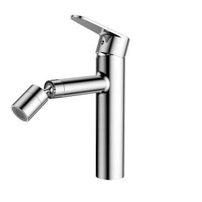 China Modern Brass Rotating Single Handle Flexible Water Tap Copper Thermostatic Basin Mixer Taps Bathroom Faucets for sale